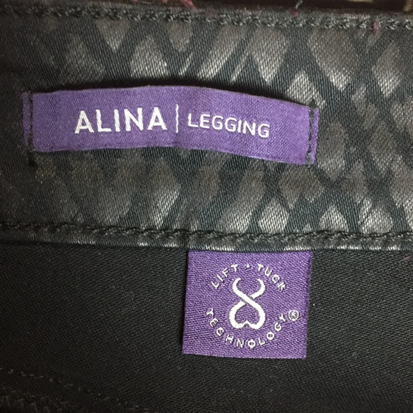 NYDJ Alina Legging Black Skinny Jeans Women Sz 8 - Picture 5 of 6